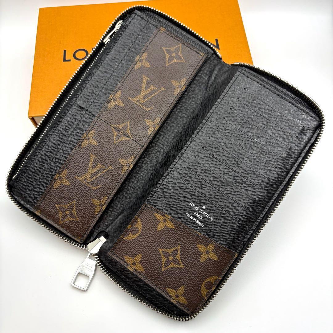ルイヴィトン モノグラム マカサー ジッピーウォレット ヴェルティカル 長財布