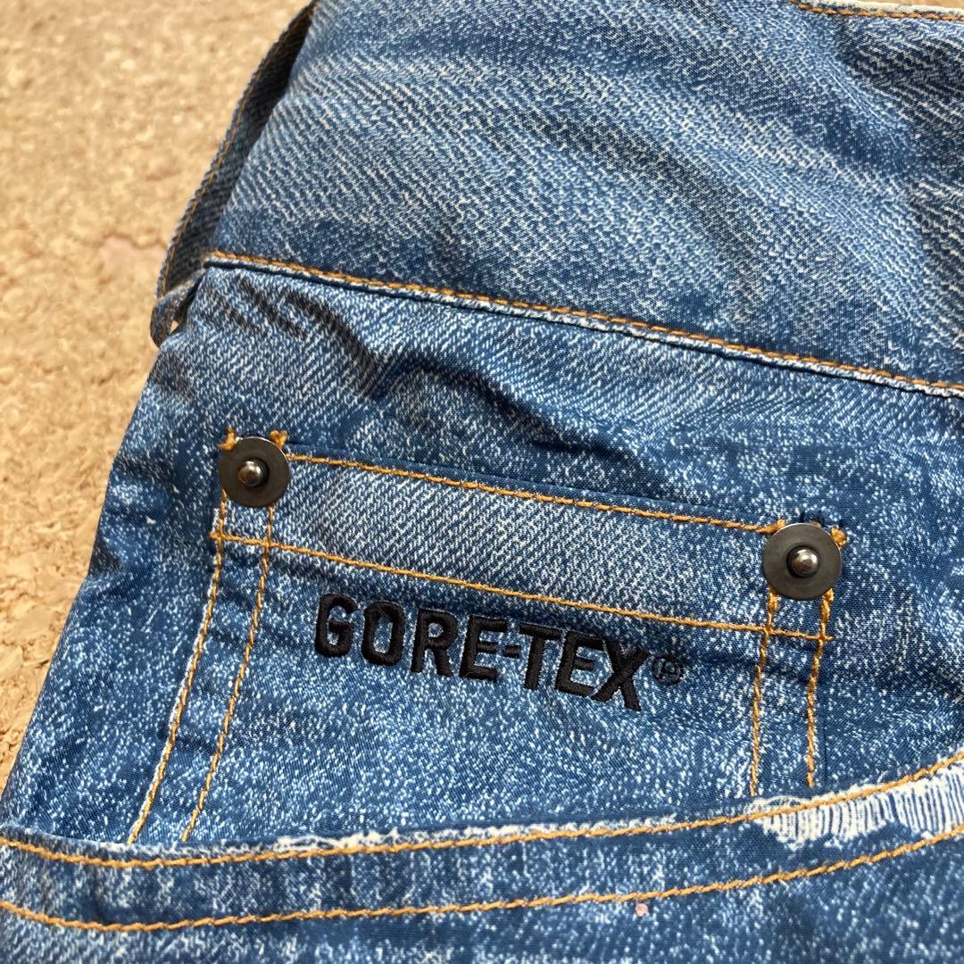 【美品】バートンBURTON GORE-TEXスノボウェア スノボMメンズ紺