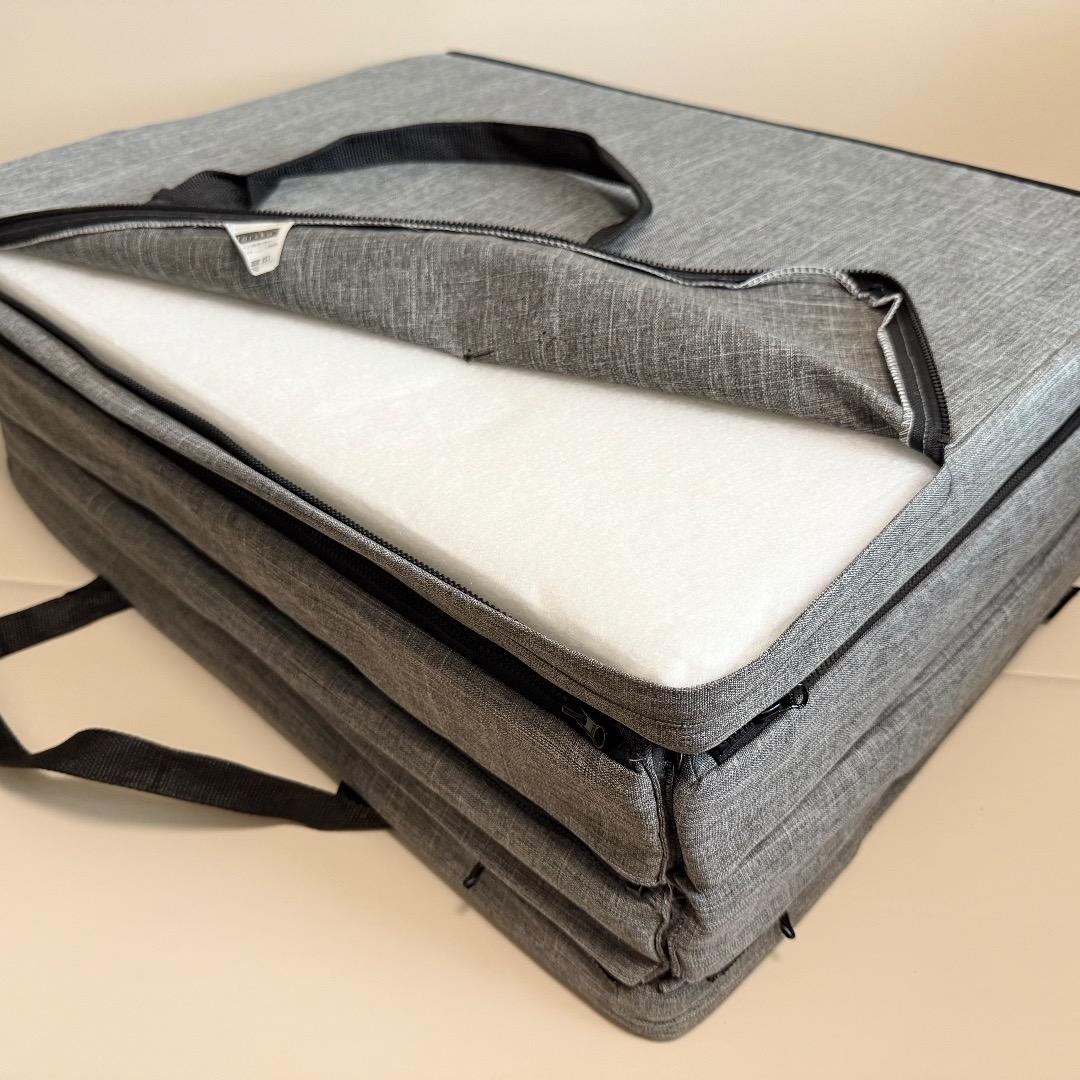 【美品】ベビーベッド farska コンパクトベッド フリー メランジブラウン