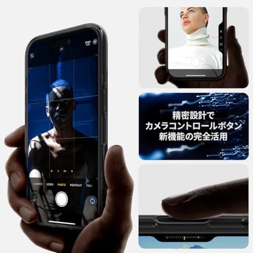 Spigen 【カメラコントロールカバー付き】iPhone 16 ケース Mam