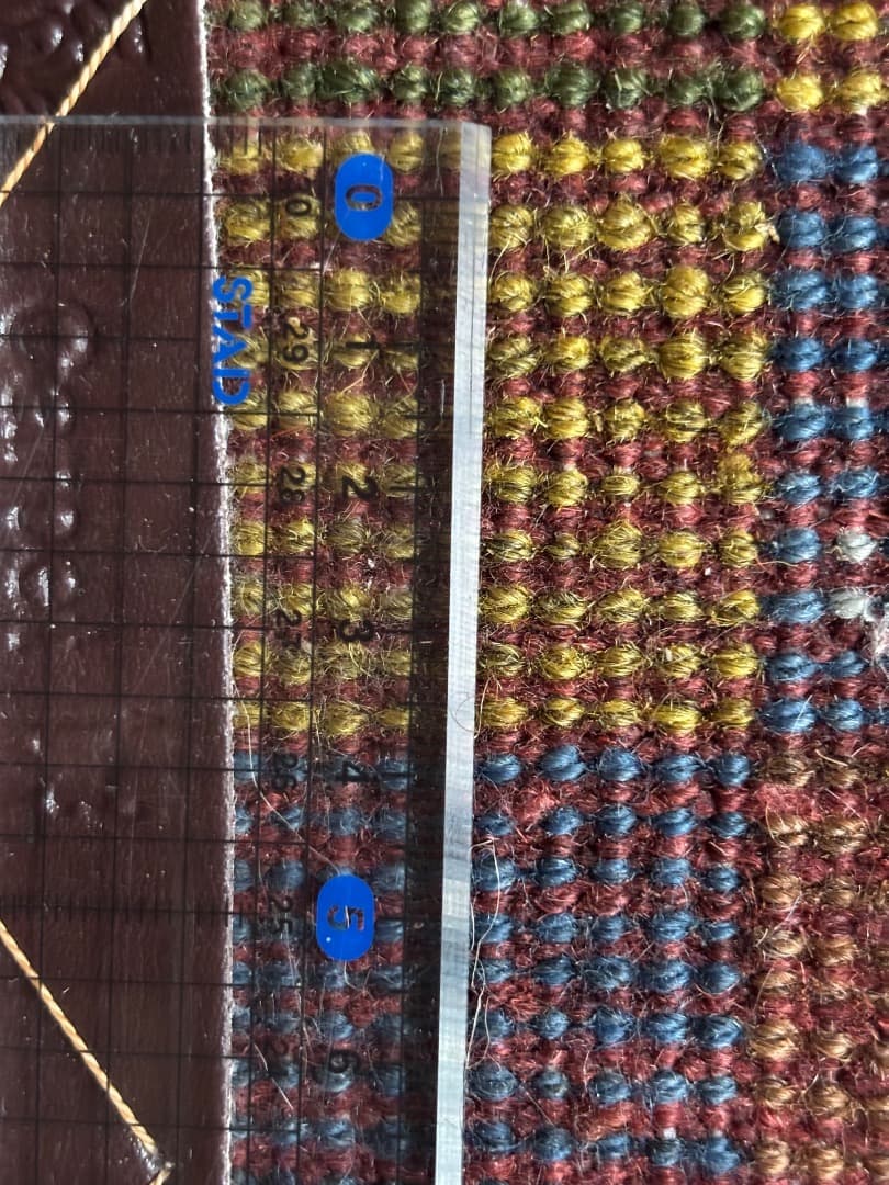 ペルシャ絨毯　ギャッベ② ヴィンテージ ハンドメイド　ウール　玄関サイズ　お買得