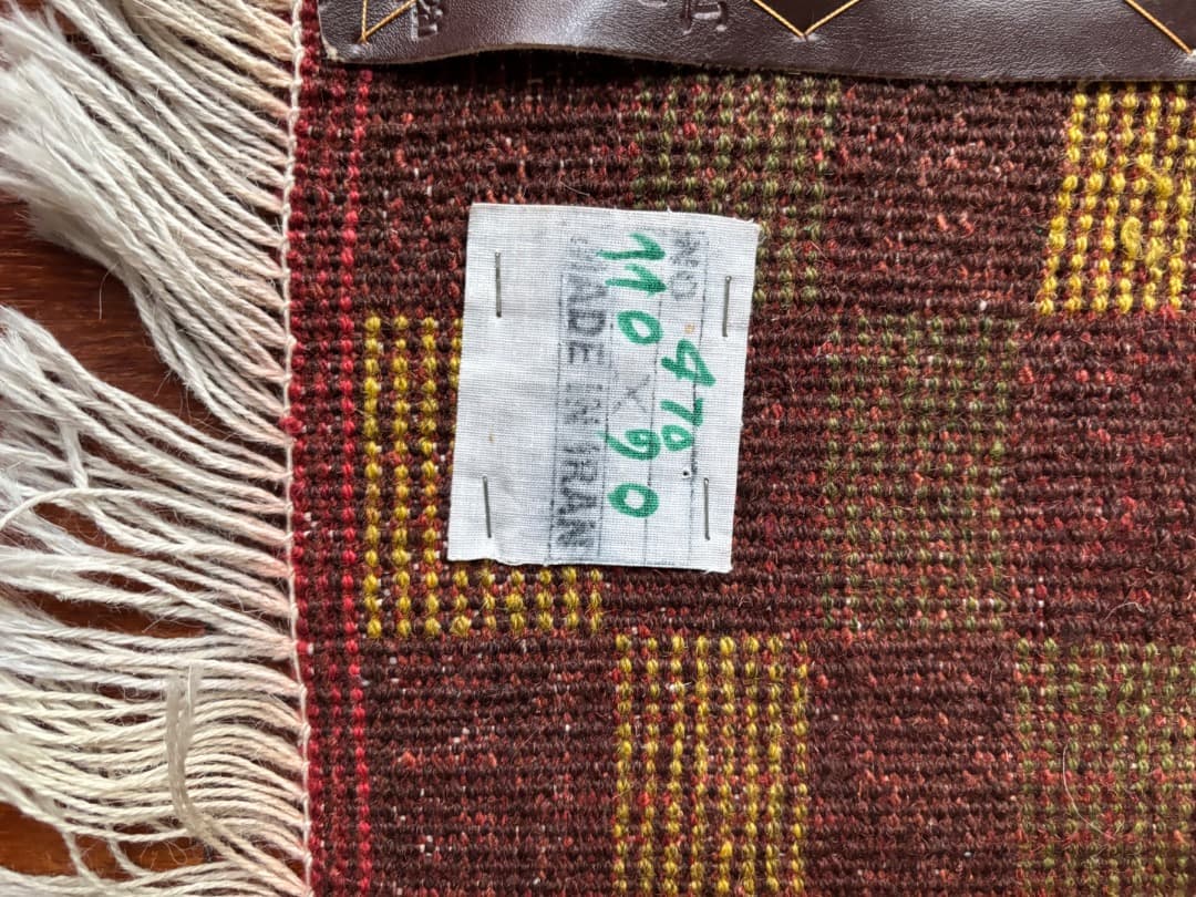 ペルシャ絨毯　ギャッベ② ヴィンテージ ハンドメイド　ウール　玄関サイズ　お買得