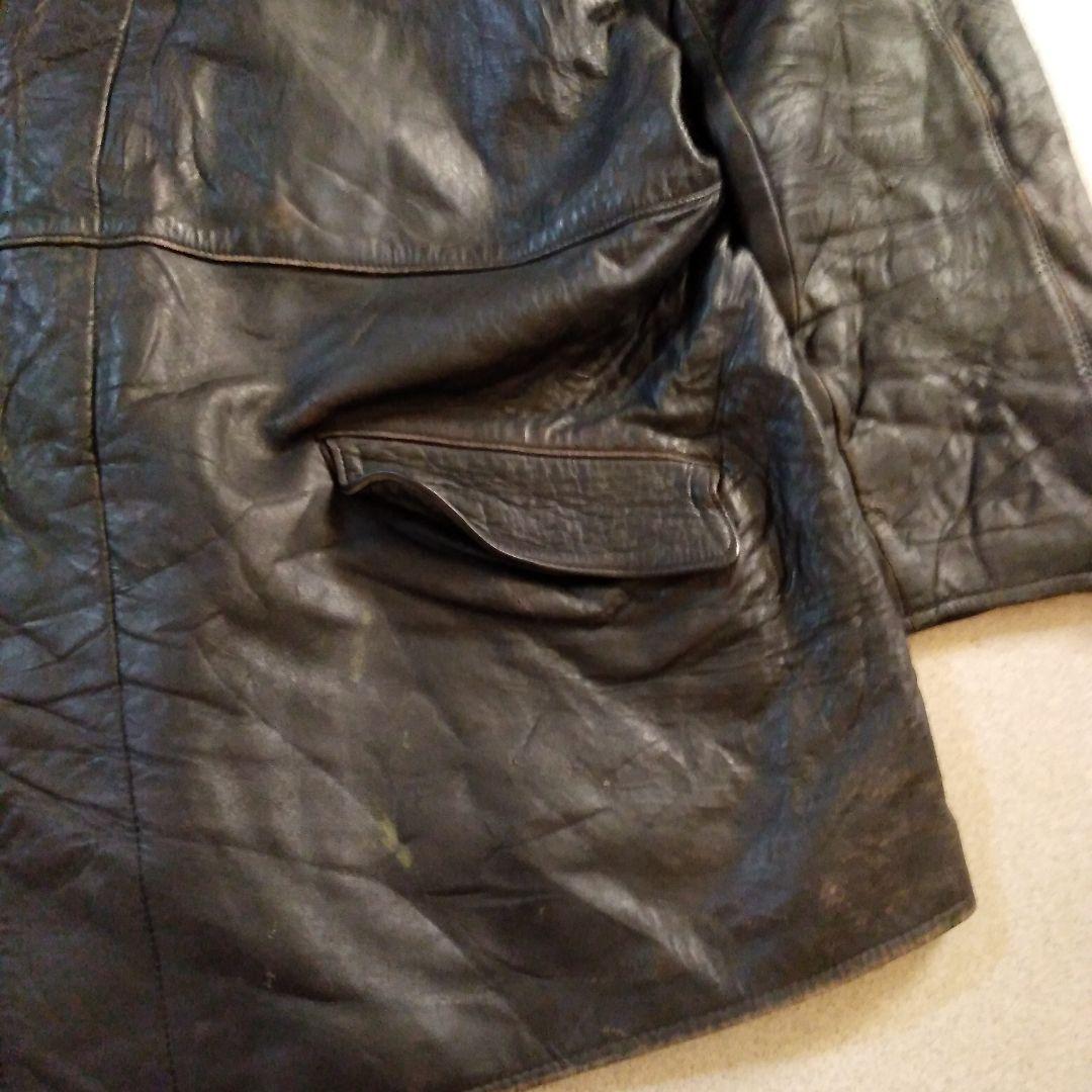 限界最終価格60sVintageフランス軍 ファイヤーマン レザージャケット