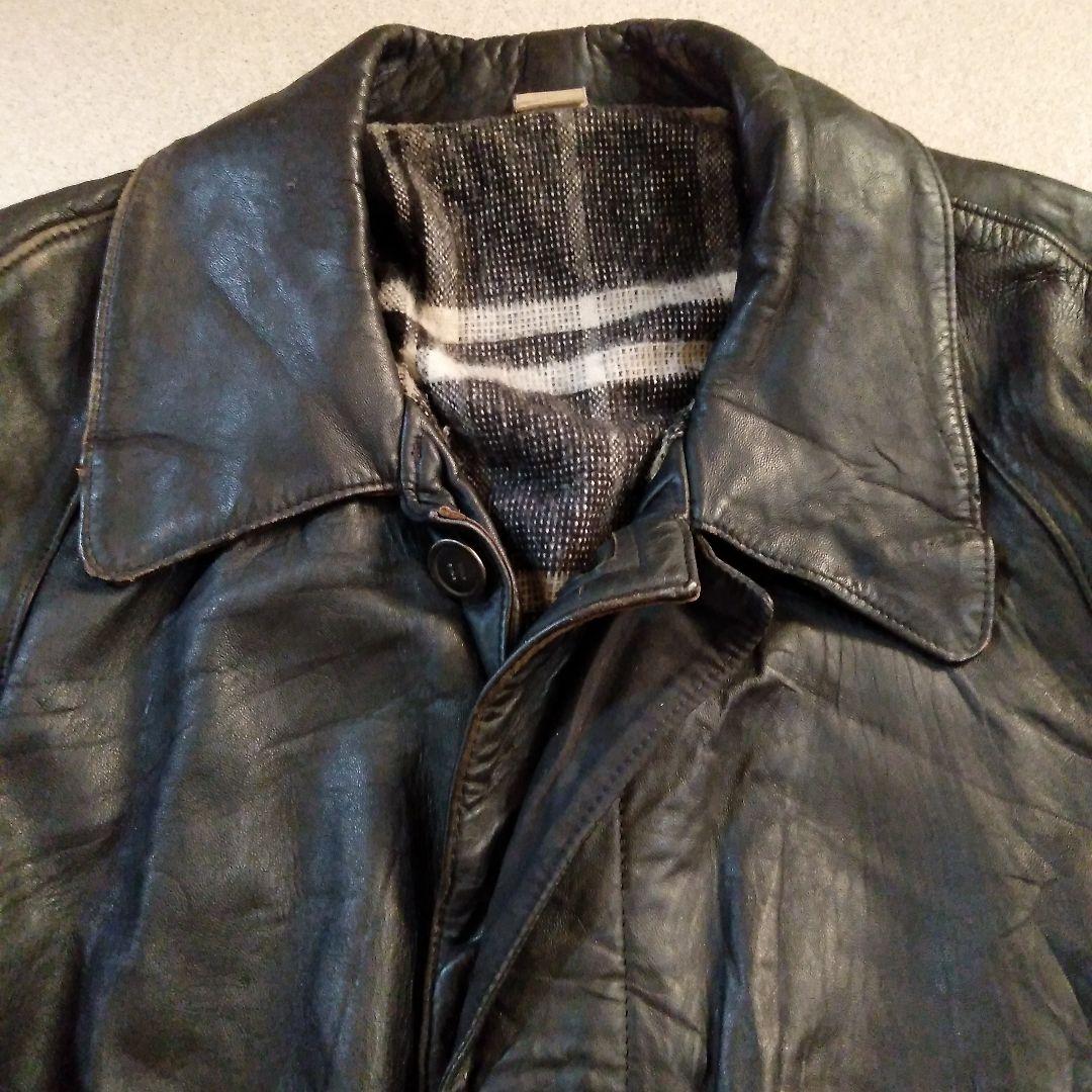 限界最終価格60sVintageフランス軍 ファイヤーマン レザージャケット