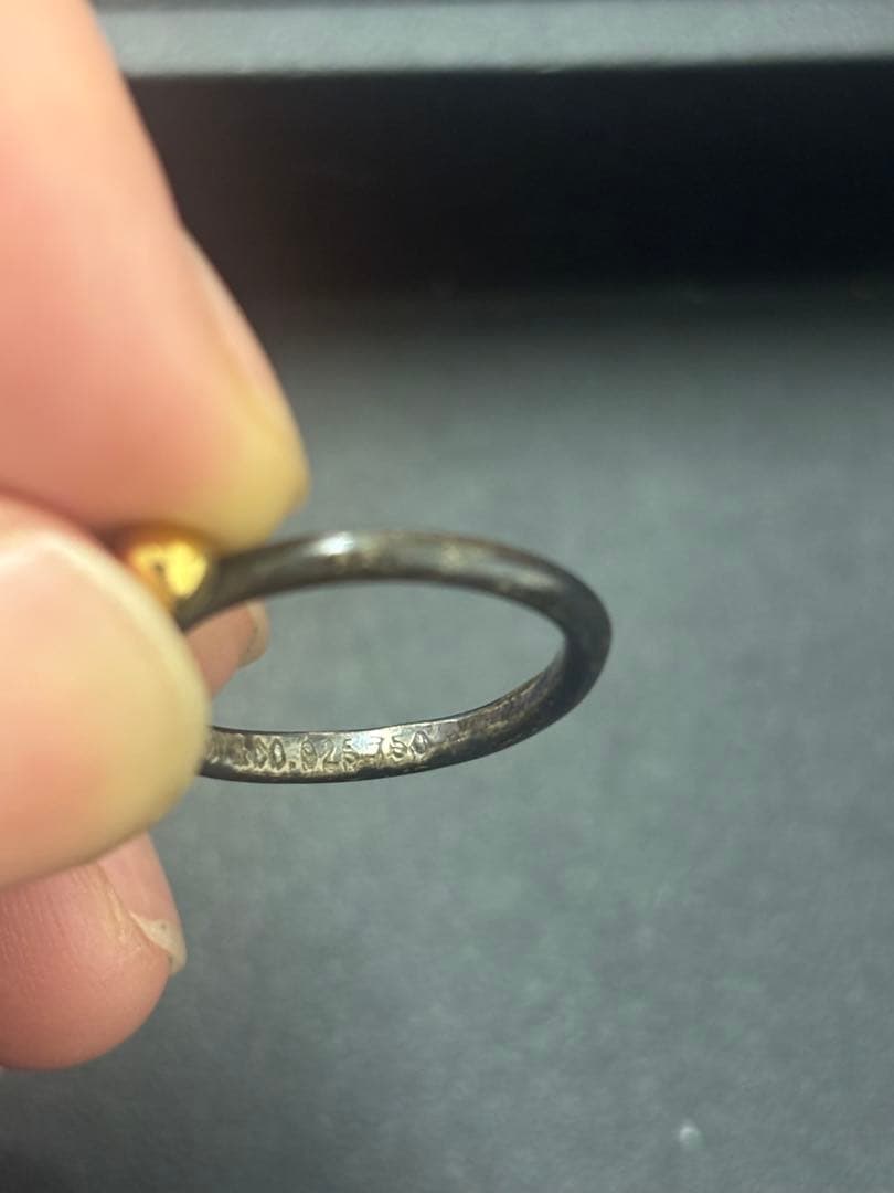 ティファニー　シルバー ゴールド コンビネーションリング