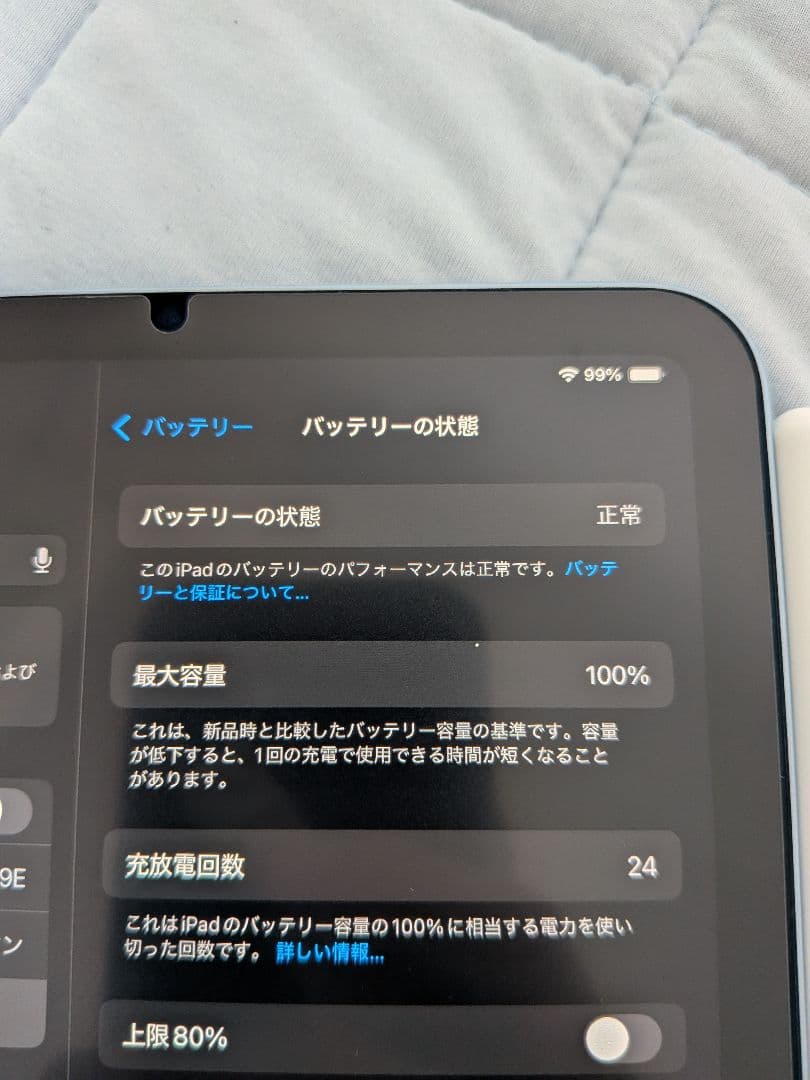 iPad mini 第7世代 (A17 Pro) 128GB 純正ケース付き