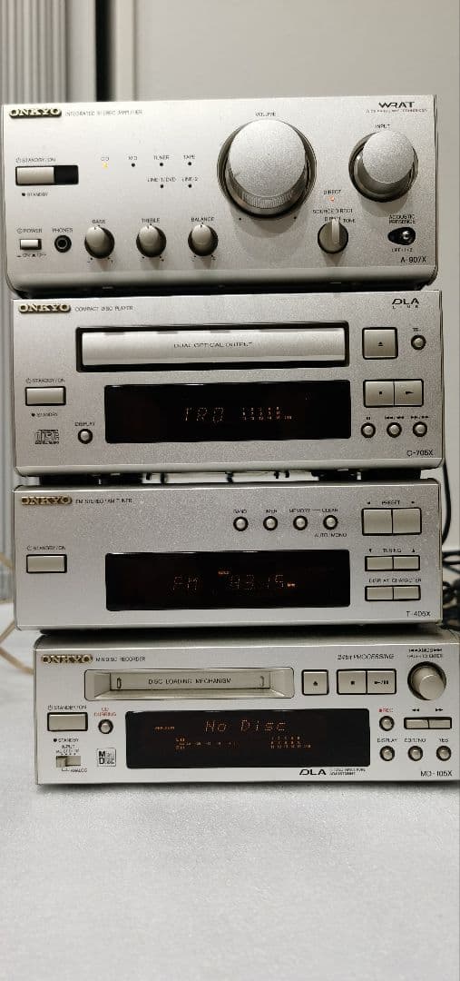 ONKYO オーディオコンポ A-907XC-705XT-405XMD-105X