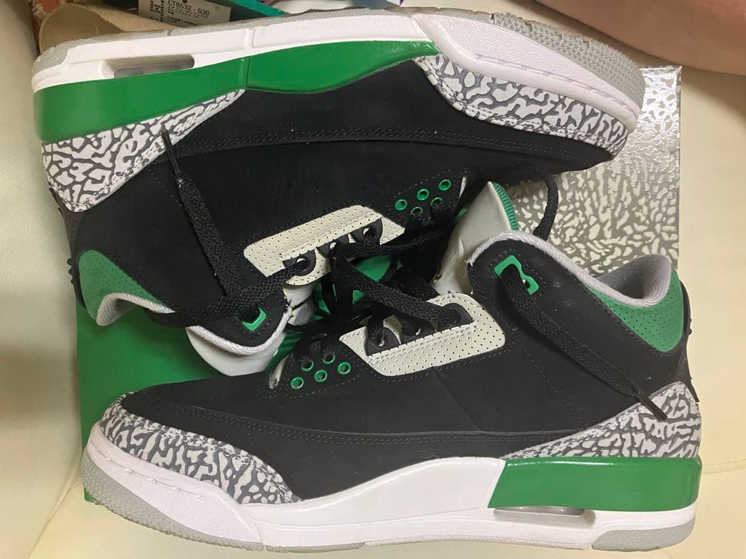 靴 AIR JORDAN3 PINE GREEN 26.5