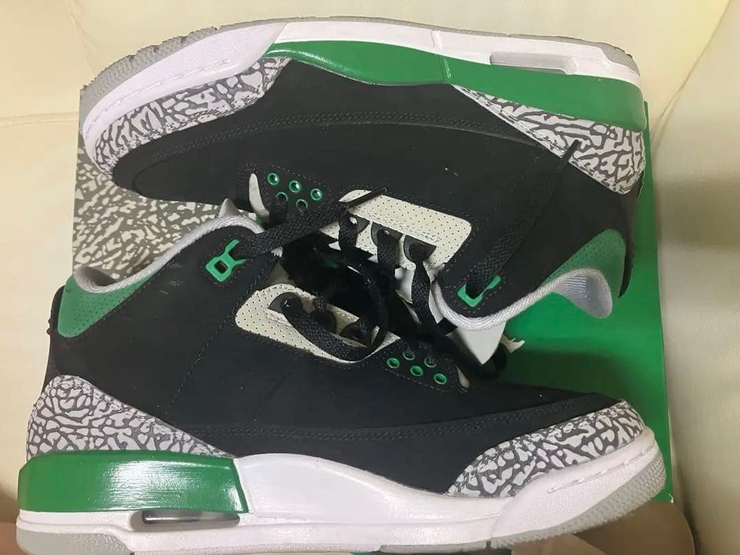 靴 AIR JORDAN3 PINE GREEN 26.5