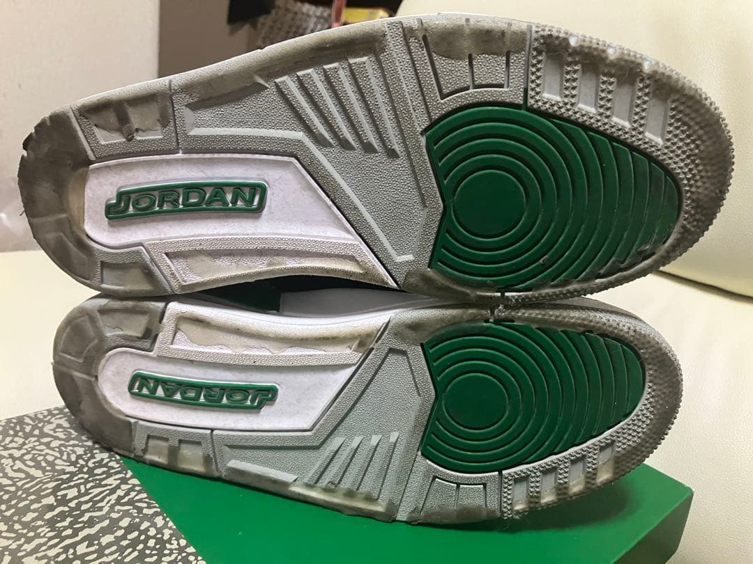 靴 AIR JORDAN3 PINE GREEN 26.5