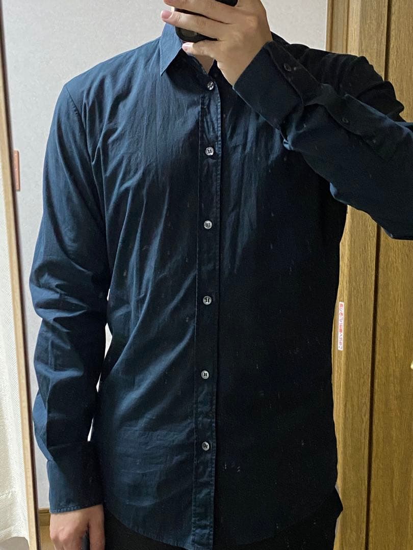え*様 maison margiela ここのえ　ネイビーシャツ