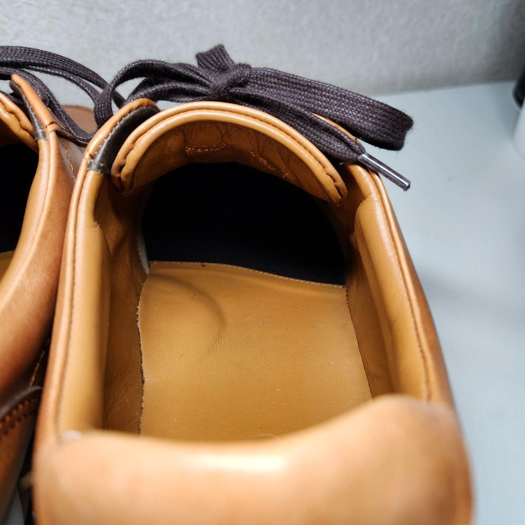 極美品 アシックス ランウォーク 26EEE キャメル レザー スニーカー