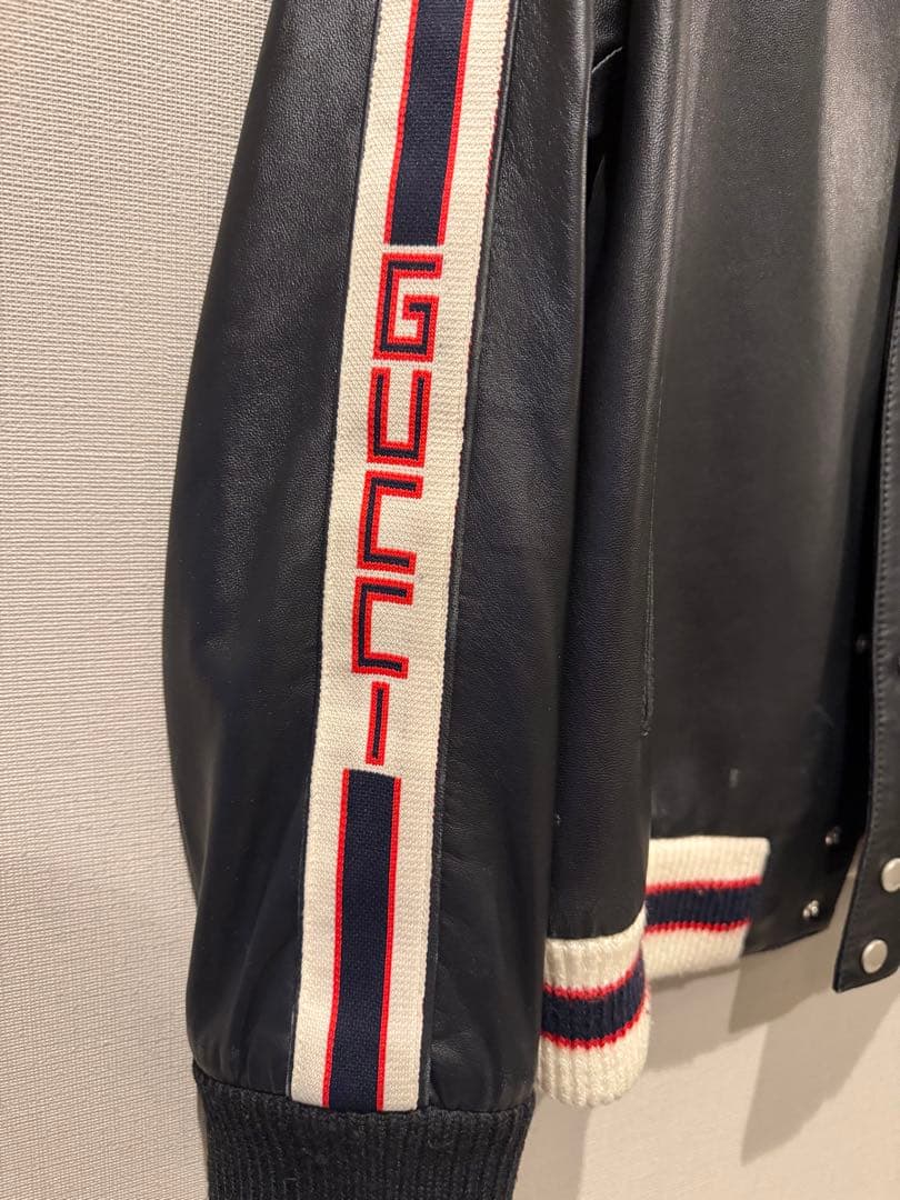 即日発送可能　GUCCI レザージャケット 黒