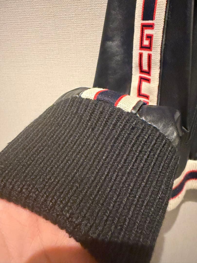 即日発送可能　GUCCI レザージャケット 黒