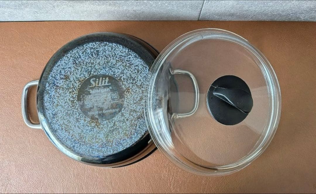 シリット Silit シチューパン 24cm ガラス蓋 ブラック 鍋 シラルガン