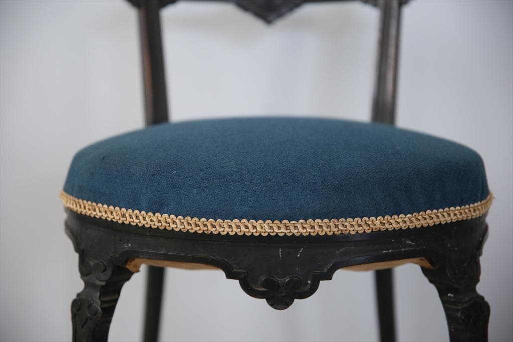 フランスアンティーク木製ナポレオンチェア/ダイニングイス椅子(90-66-1)