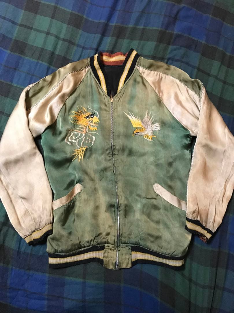 40s 50s 鬼フェード スーベニアジャケット スカジャン ベトジャン