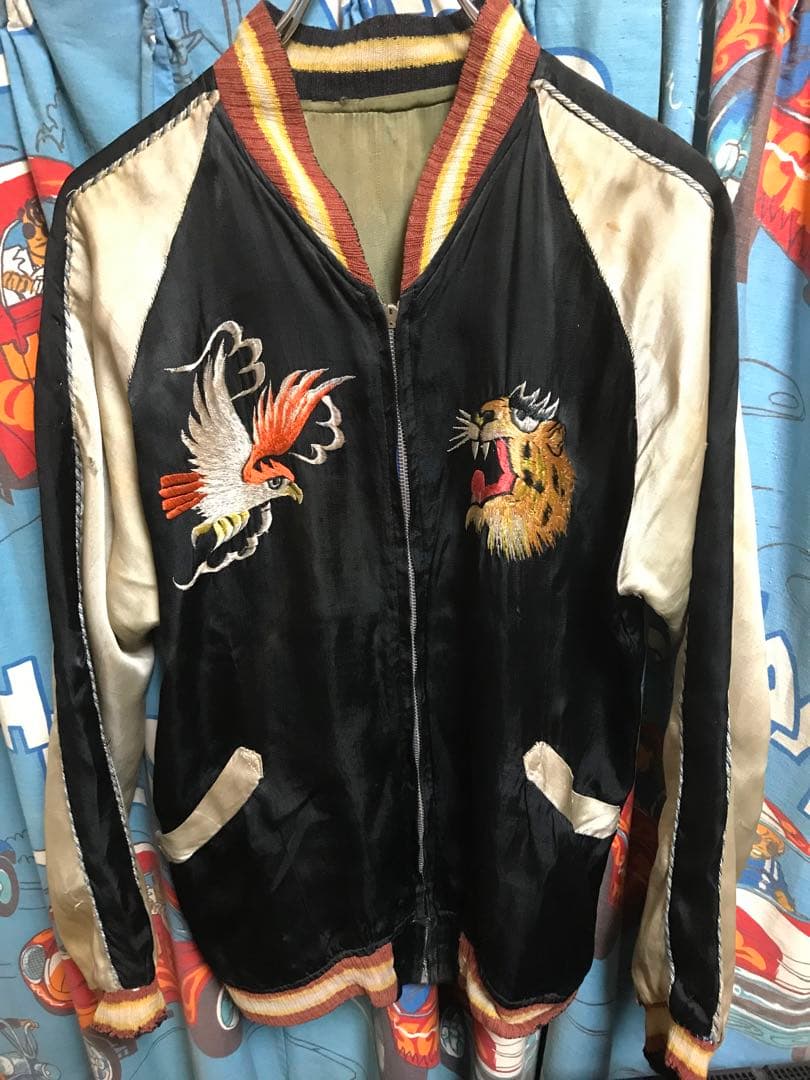 40s 50s 鬼フェード スーベニアジャケット スカジャン ベトジャン