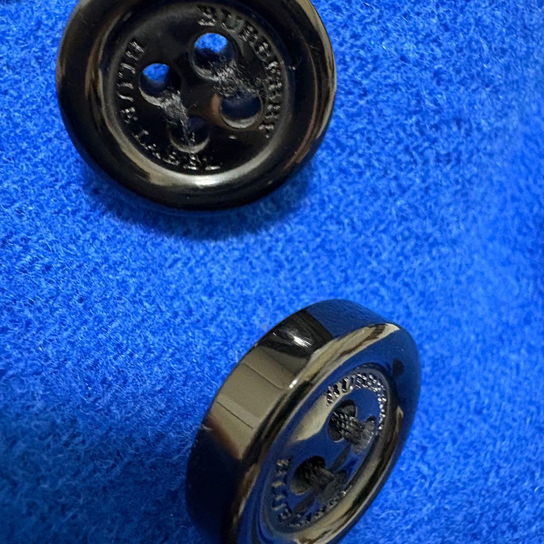 後期モデル　バーバリーブルーレーベル　ダッフルコート　ノバチェック　青　M