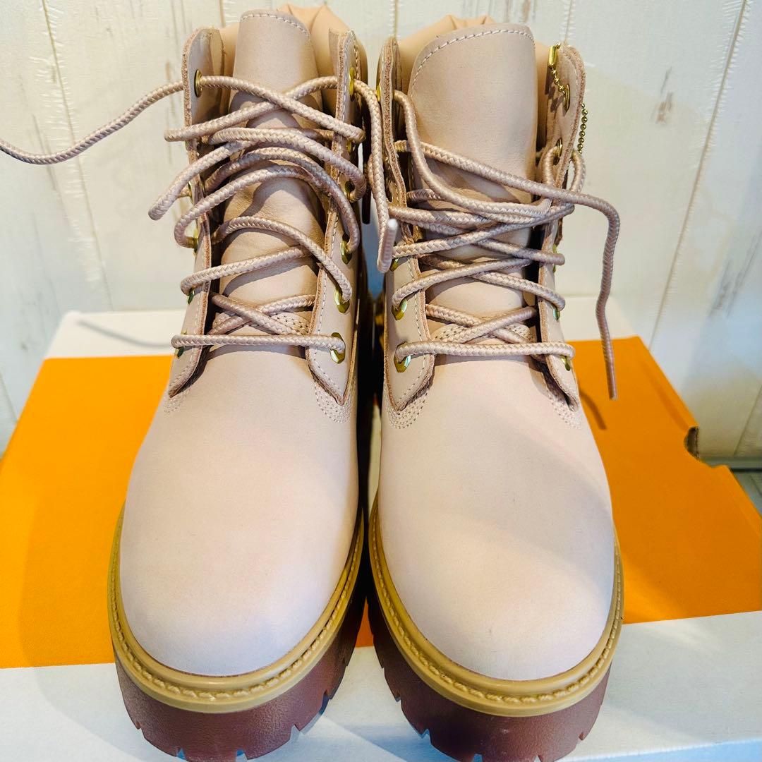 Timberland 6インチブーツ RUGBY TANピンクベージュ