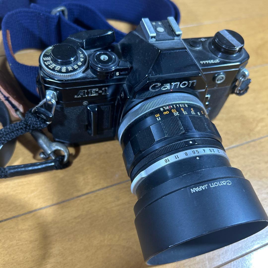 【中古】(キヤノン) Canon AE-1 ブラック　レンズ3点