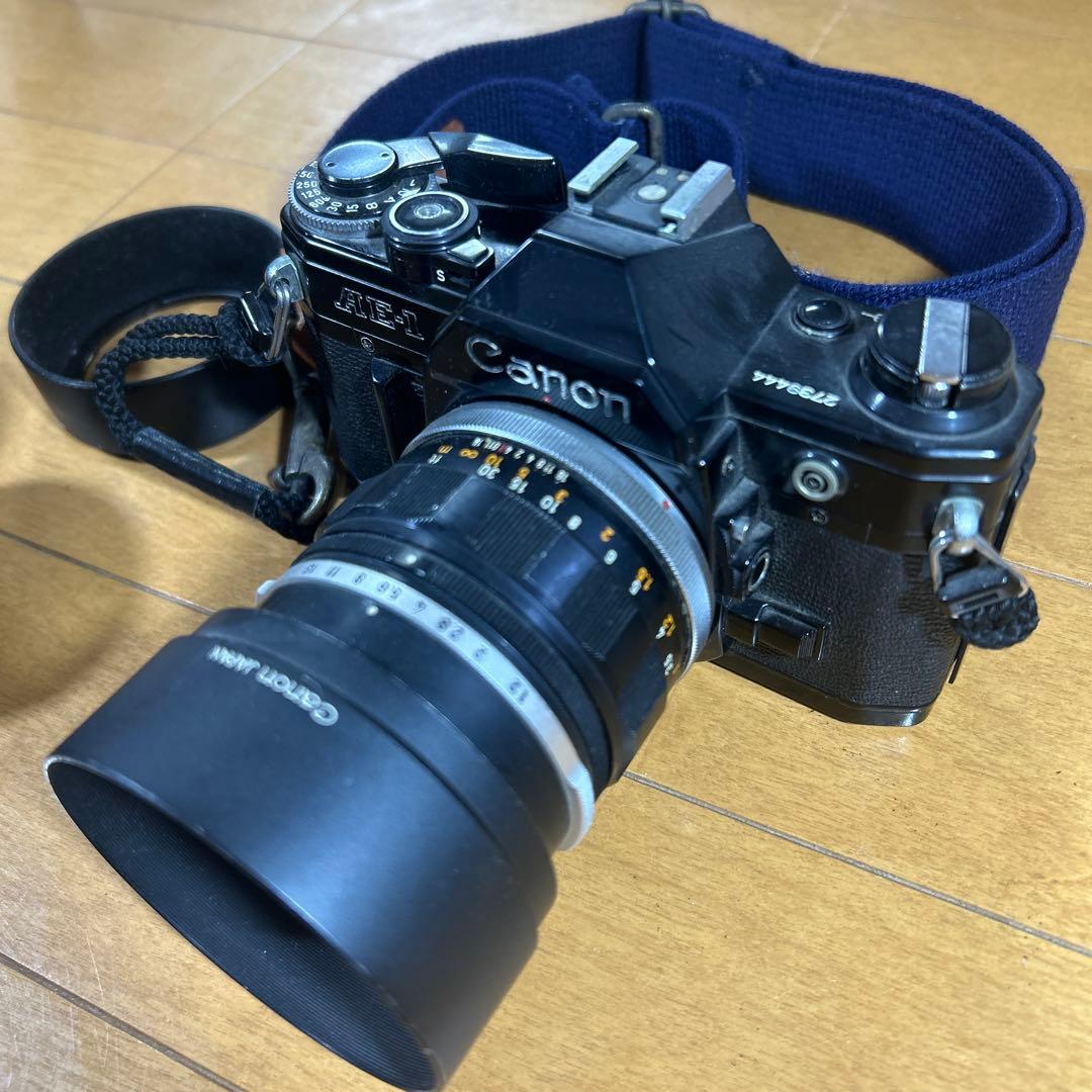 【中古】(キヤノン) Canon AE-1 ブラック　レンズ3点