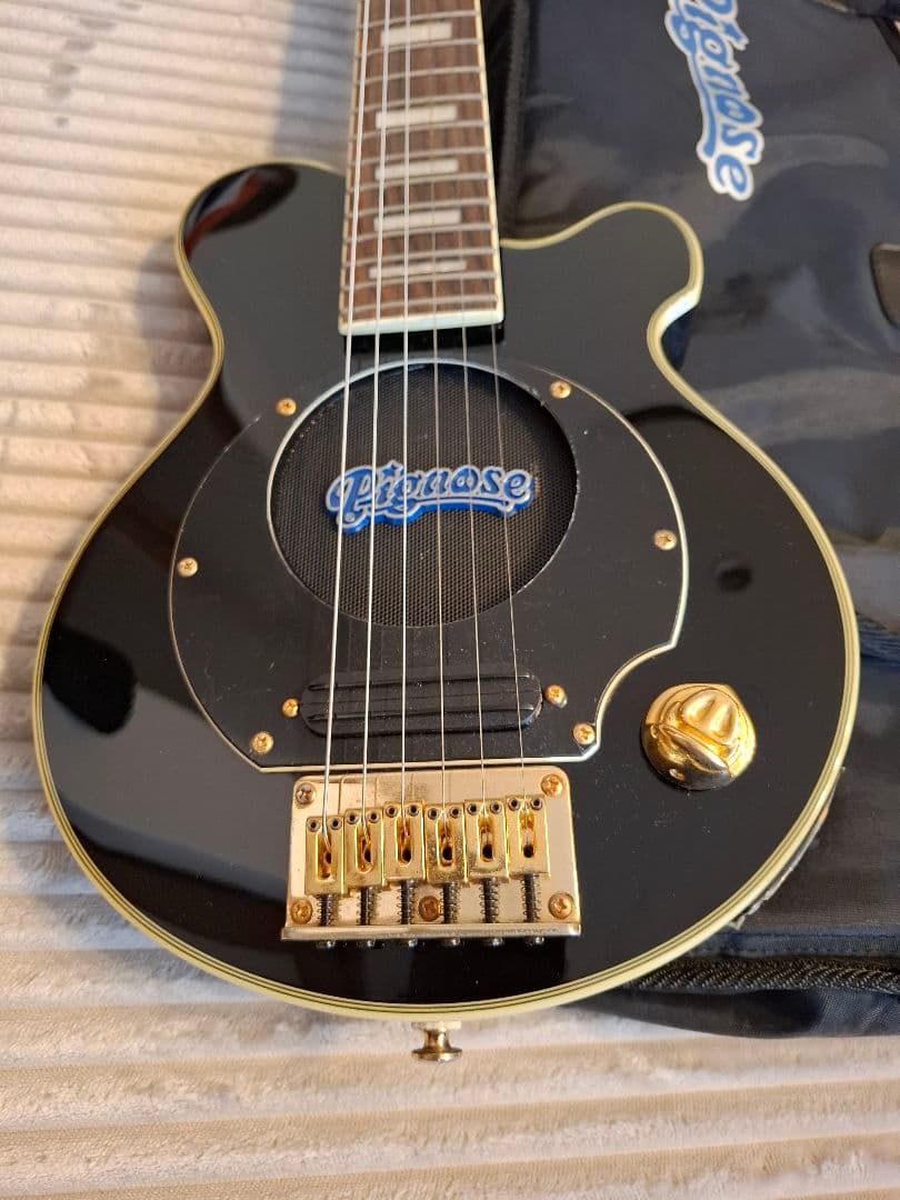 Pignose Guitar 純正ケース付き ピグノーズブロックインレイ ギター