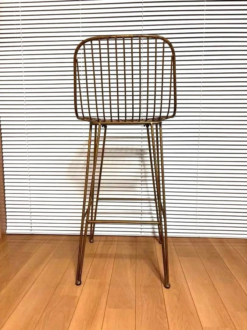 とみ　送料無料♪ヴィンテージ風アイアン製カウンターチェア