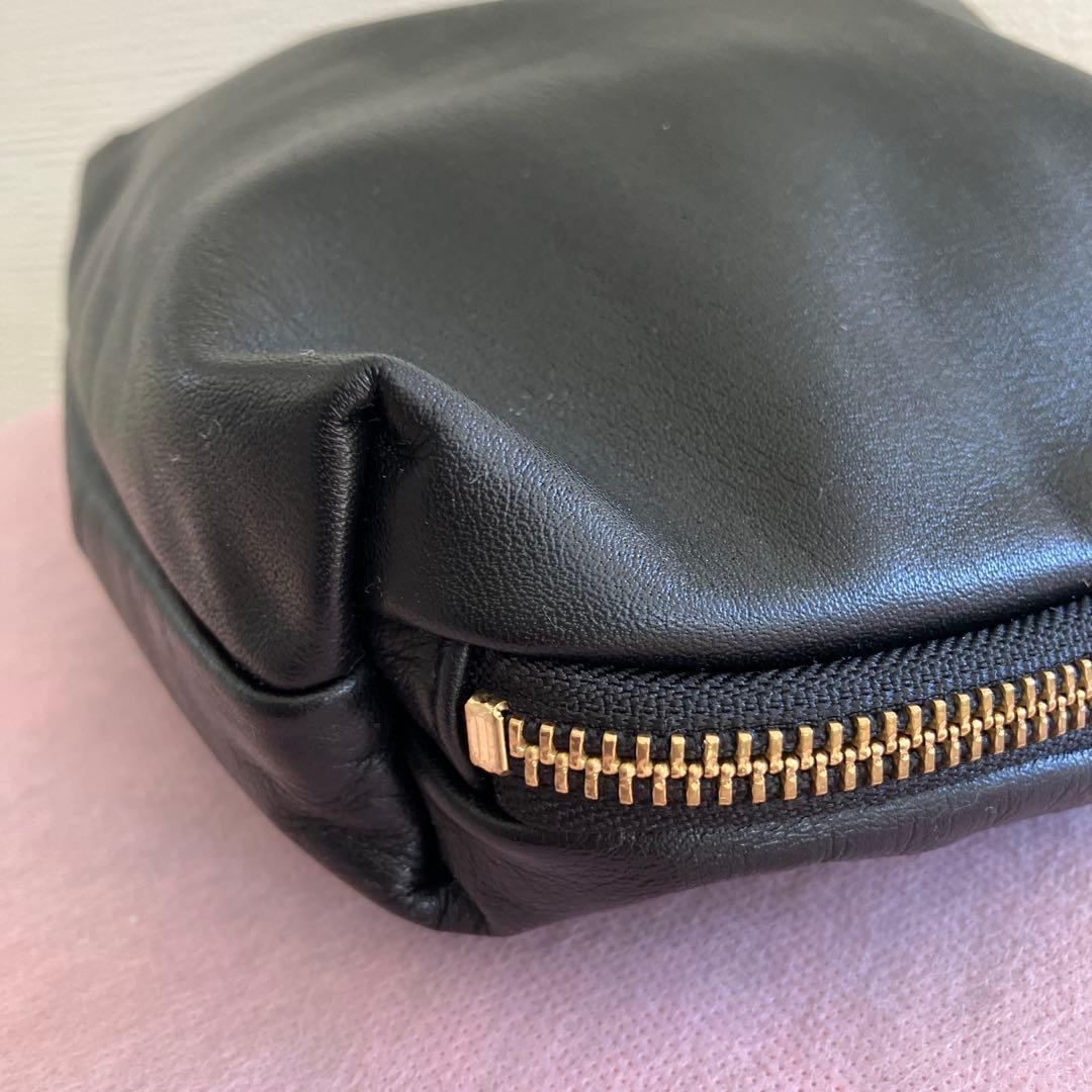 gemeil レザーワンハンドルバッグ　ブラック