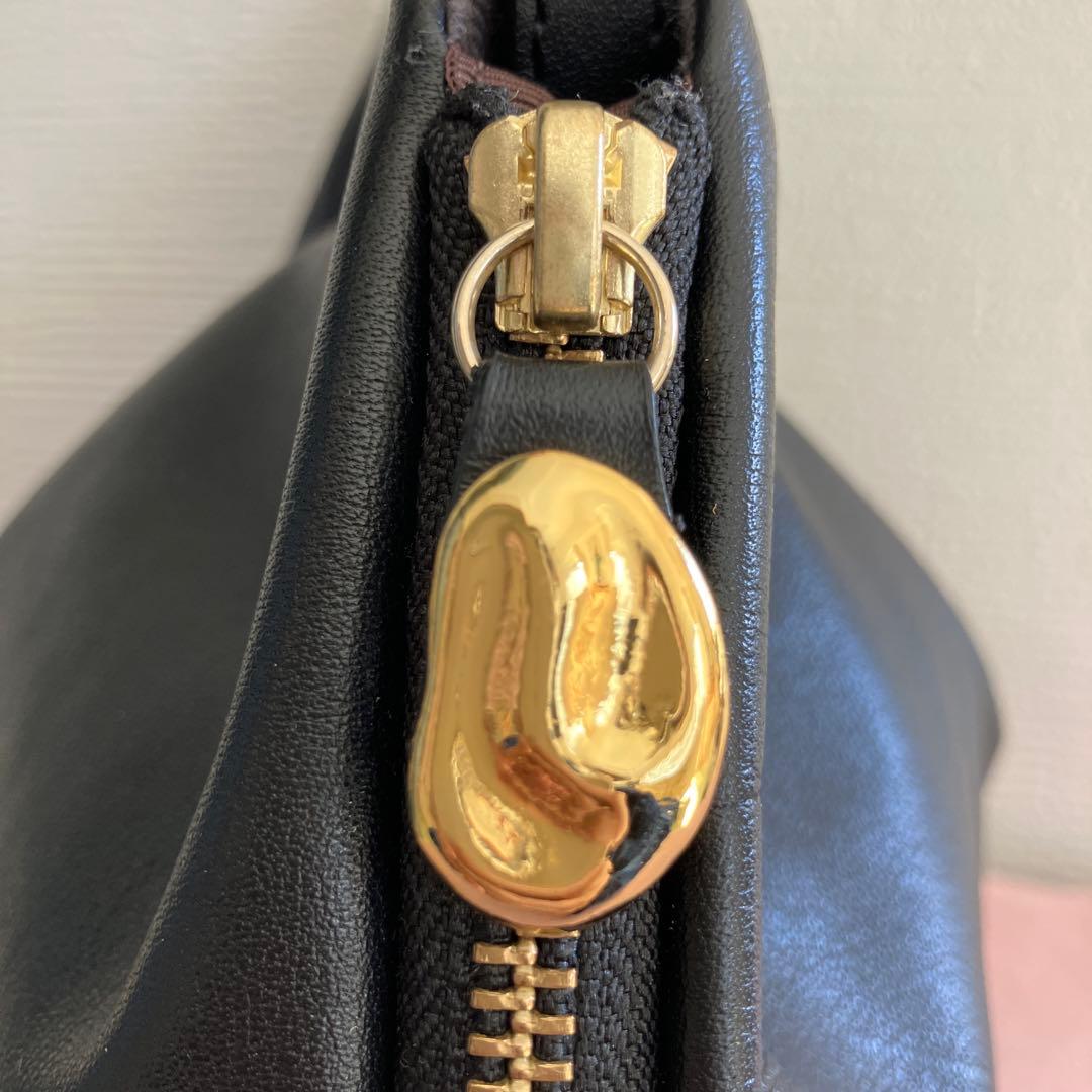 gemeil レザーワンハンドルバッグ　ブラック