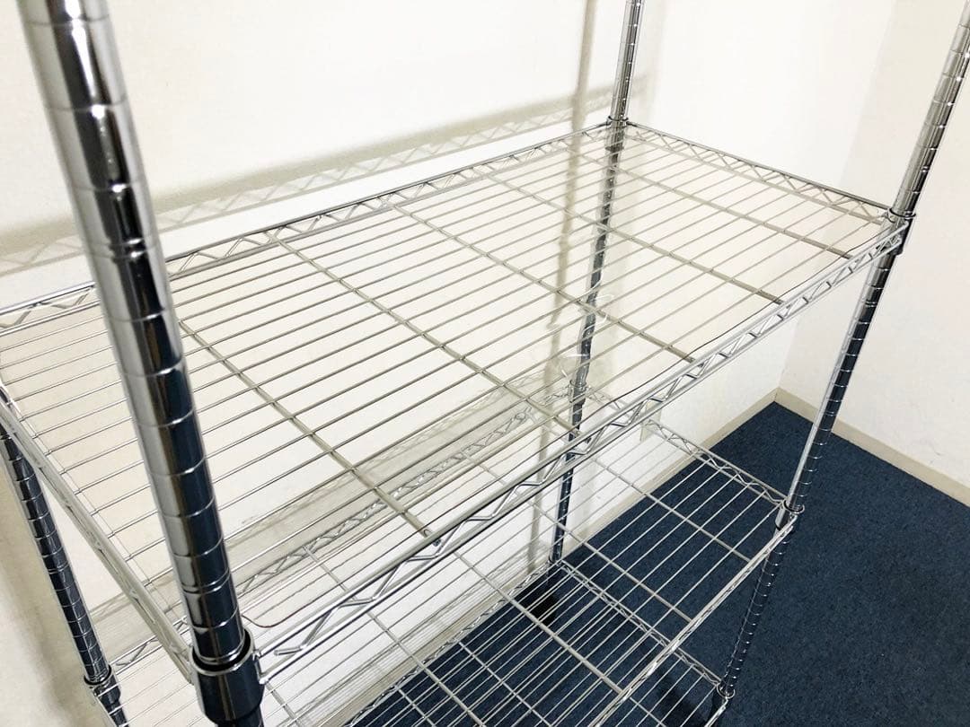 スチールラック4段 W90×D45×H158cm 透明シート1枚おまけ付ラック