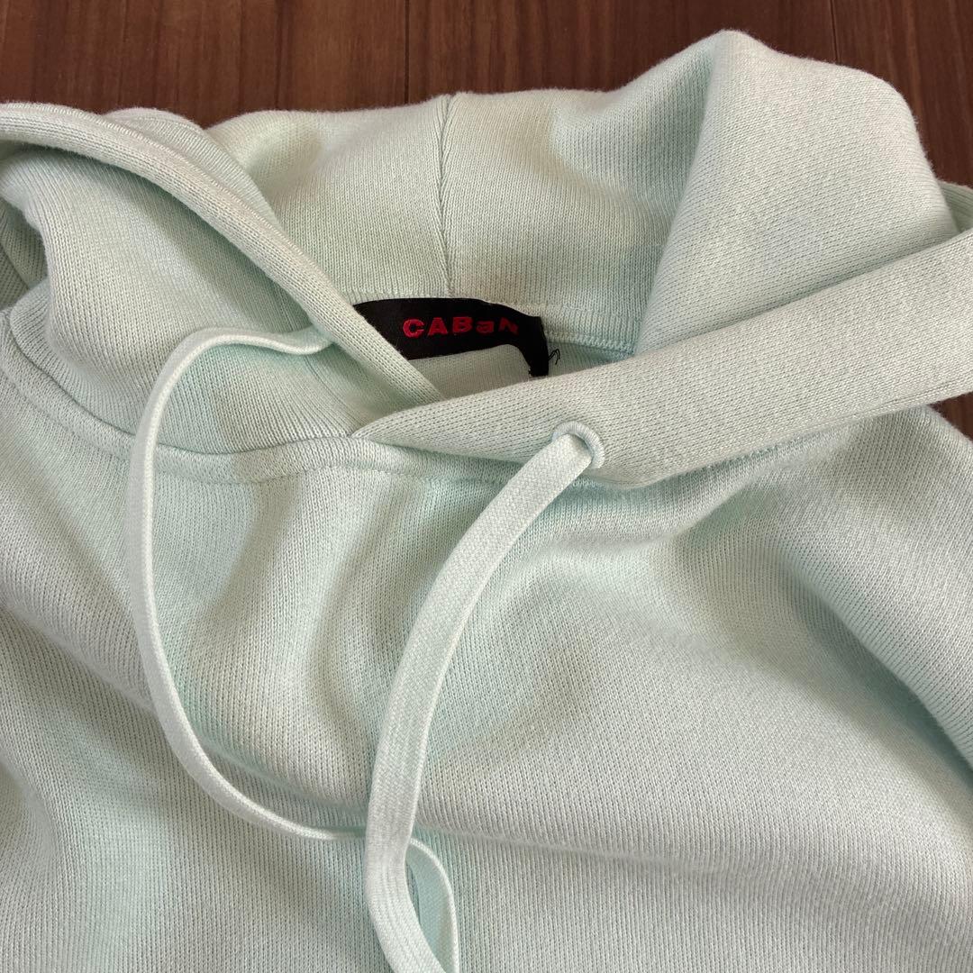 CABAN ミントグリーン フード付きパーカー　Sサイズ