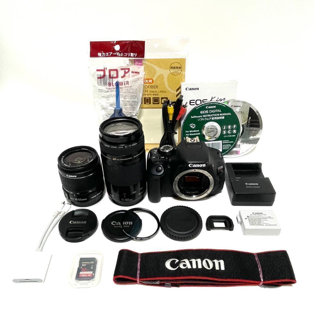 家族の思い出が輝く✨ Canon Kiss X5 超望遠 Wレンズセット