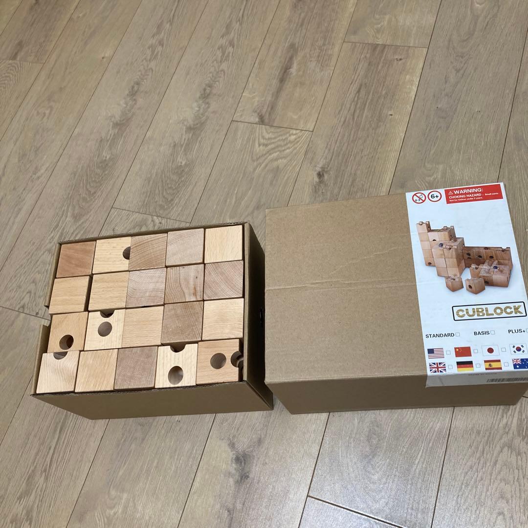 CUBLOCK 木製知育ブロック 60個入り
