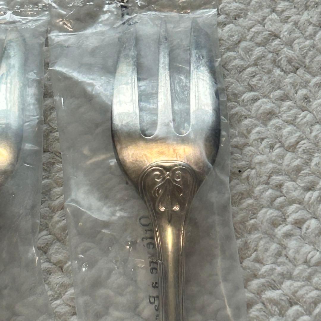 新品未開封品　クリストフルシルバー　マルメゾン　ケーキフォーク　2客セット