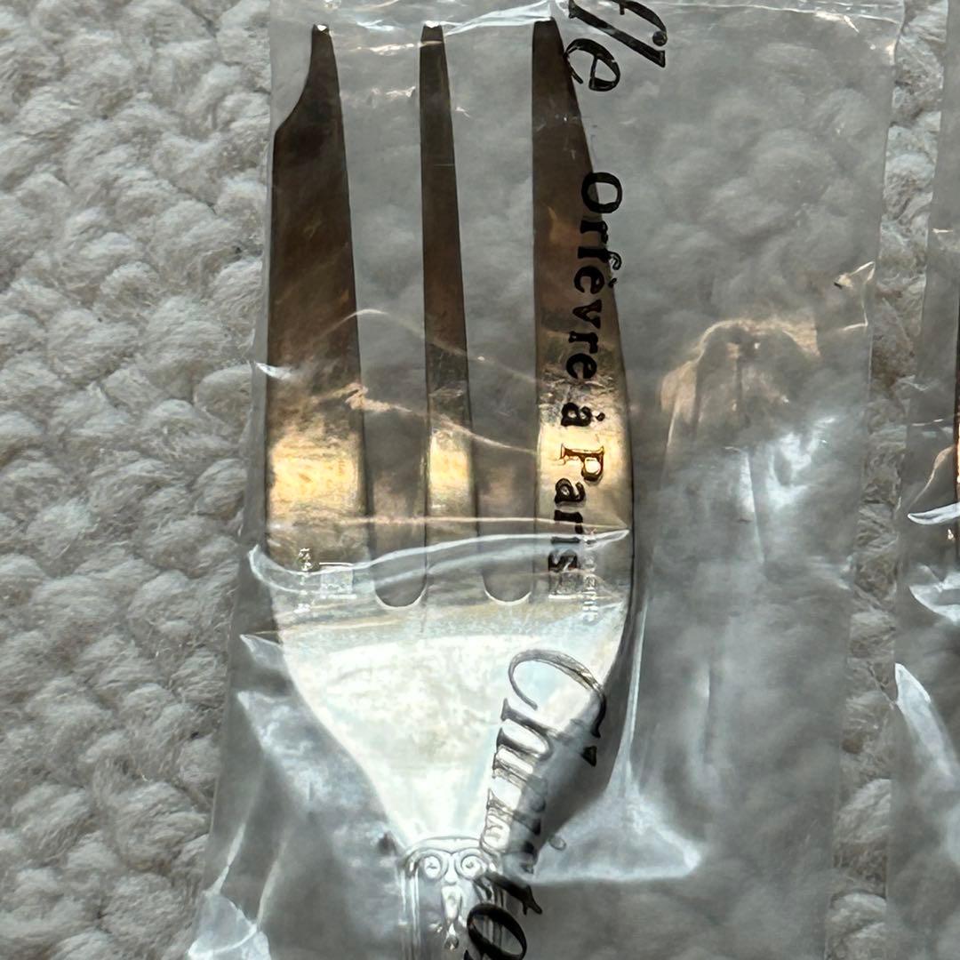 新品未開封品　クリストフルシルバー　マルメゾン　ケーキフォーク　2客セット