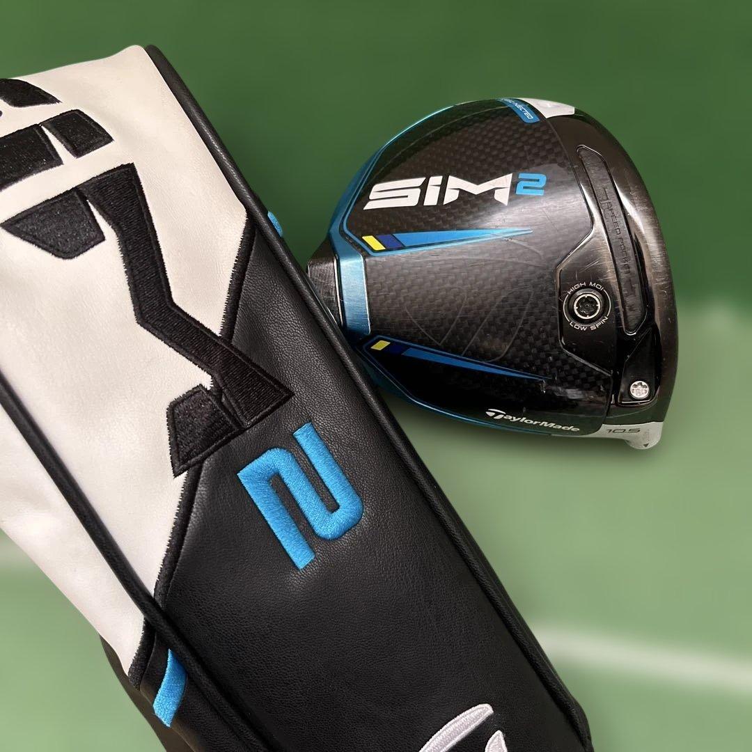TaylorMade SIM2 ドライバー 10.5度ヘッドと純正ヘッドカバー付
