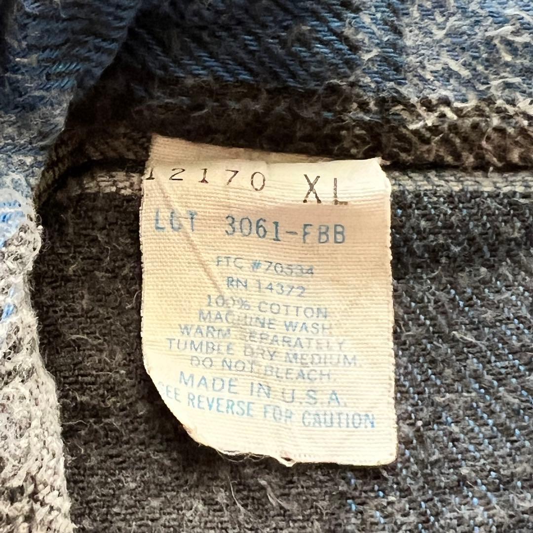 80s【ORVIS】flannel Check Shirt Blue×Black