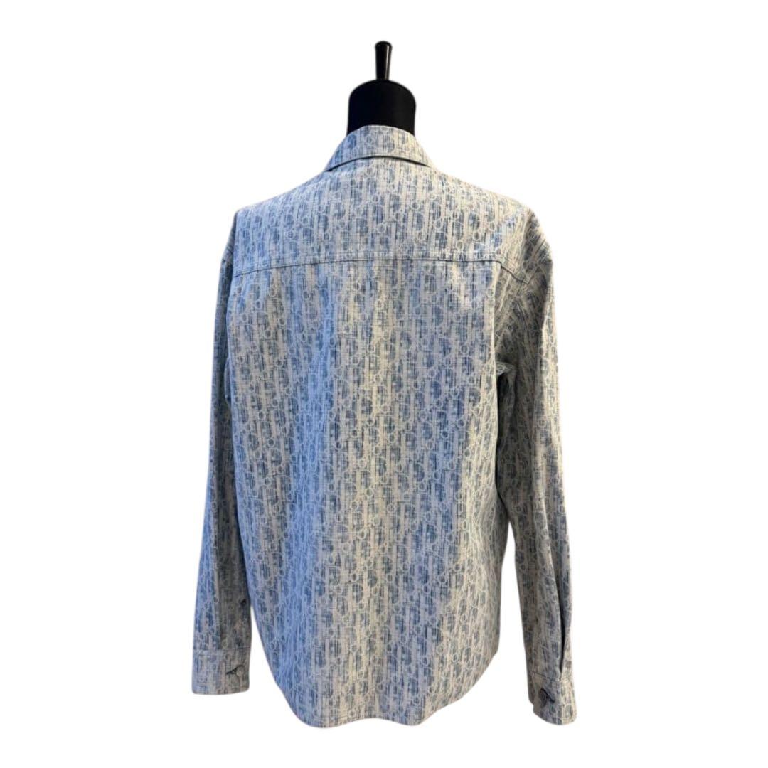 ヒカル着用モデル　ディオール オブリーク カスリ コットンデニム シャツ