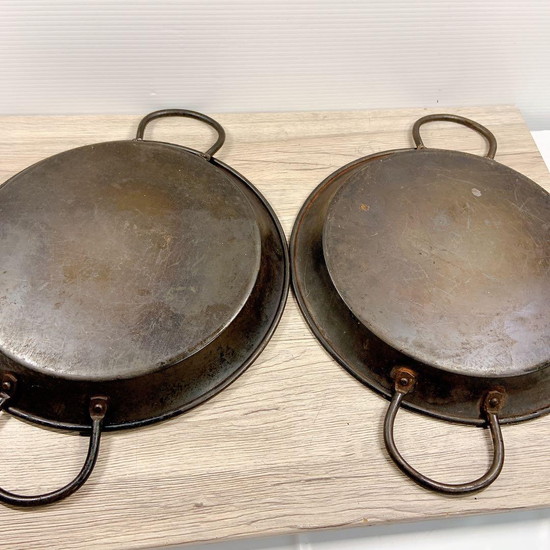 ヒキモト　パエリア鍋　10枚セット　鉄鍋　鉄製　鍋　平鍋