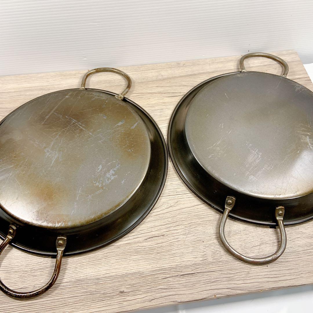 ヒキモト　パエリア鍋　10枚セット　鉄鍋　鉄製　鍋　平鍋