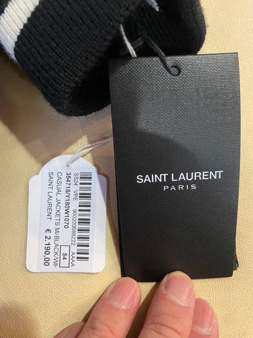 サンローラン　テディジャケット　54 新品未使用ダグ付き