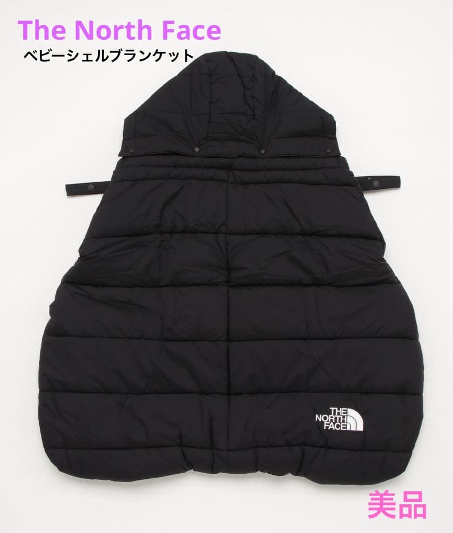 【美品】THE NORTH FACE Baby ShellBlanket 黒