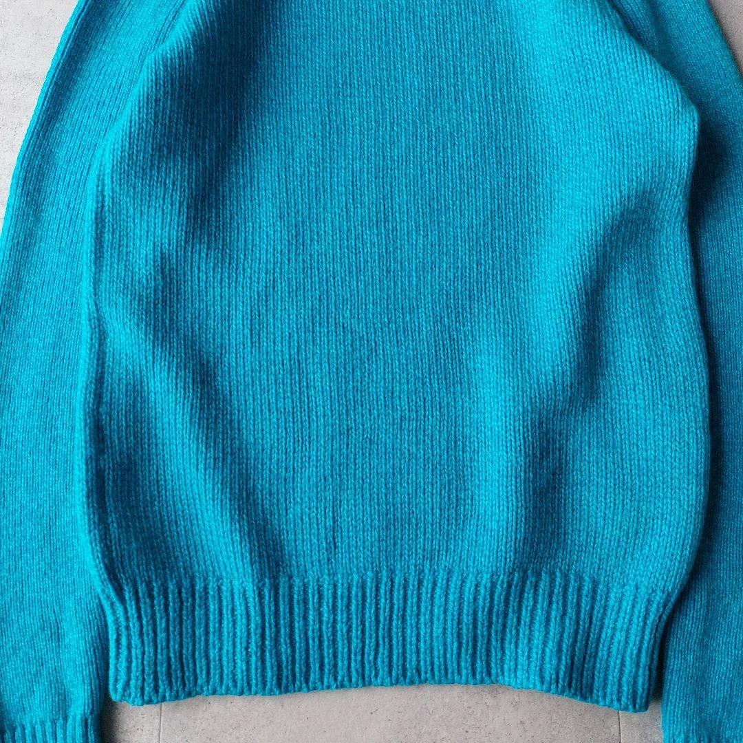 美品 SLOANE スローン 3G ジーロンラム×カシミヤ タートルニット 水色