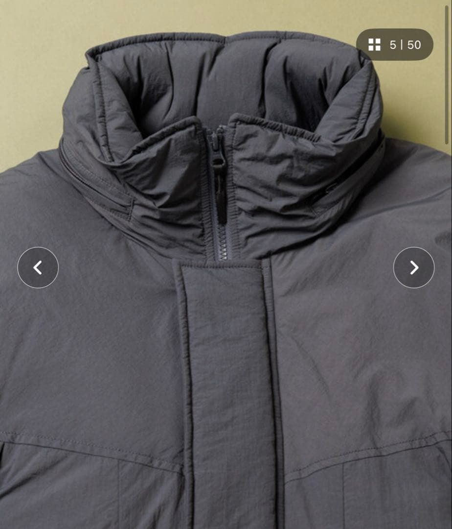 新品　ハイロフト プリマロフト ショートモンスター パーカー　オリーブ　Sサイズ