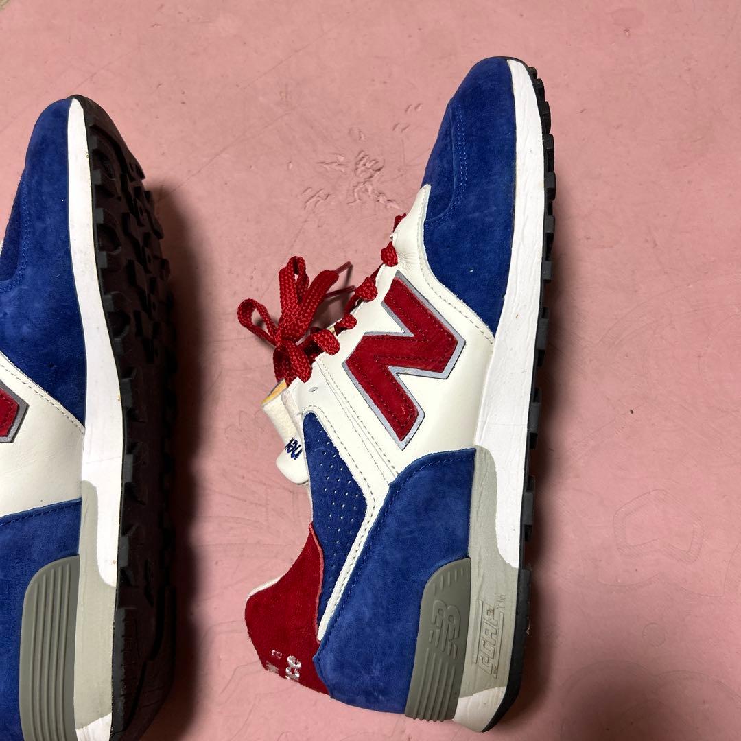 new balance 574 青赤スニーカー