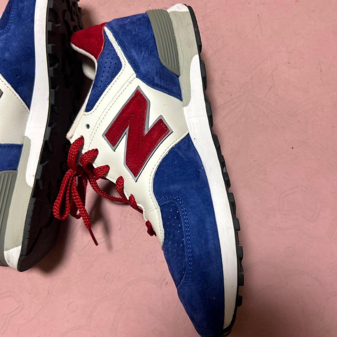 new balance 574 青赤スニーカー