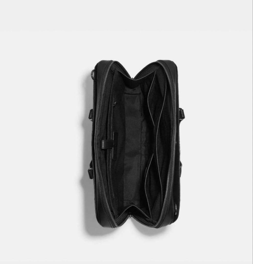 値下げ！！売り切りたいですコーチ　ブラック ビジネスバッグ　ブリーフケース