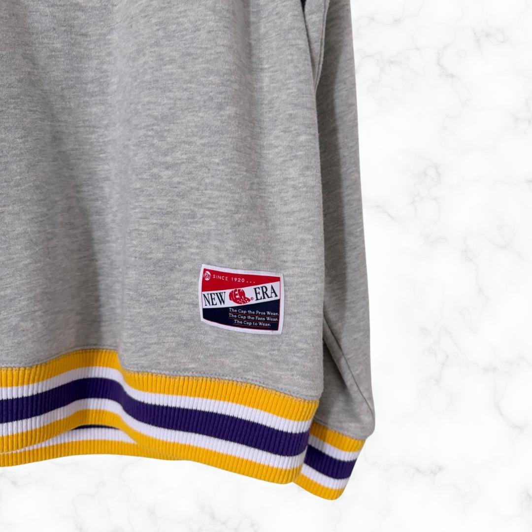 【アメリカ限定】NEW ERA LAKERS 刺繍スウェット【新古品】