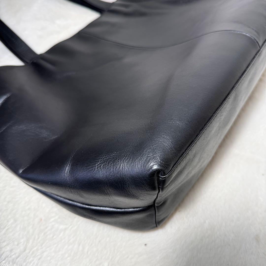 UNITED ARROWS ファンクショナル レザートートバッグ　黒　A4